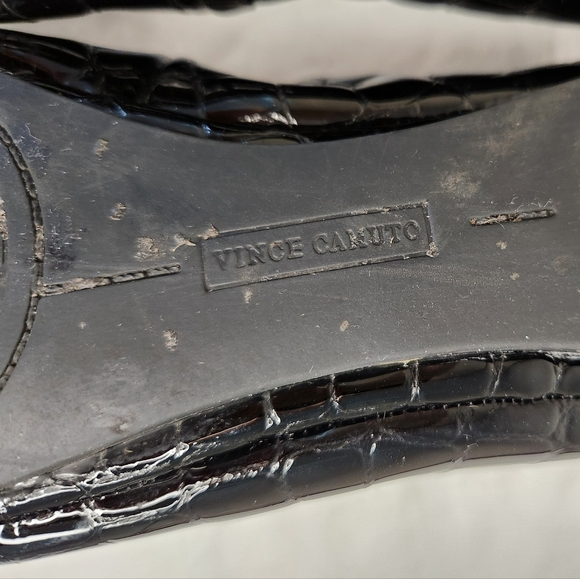 Croc Patent Leather Ballet Flats - Picture 9 of 14